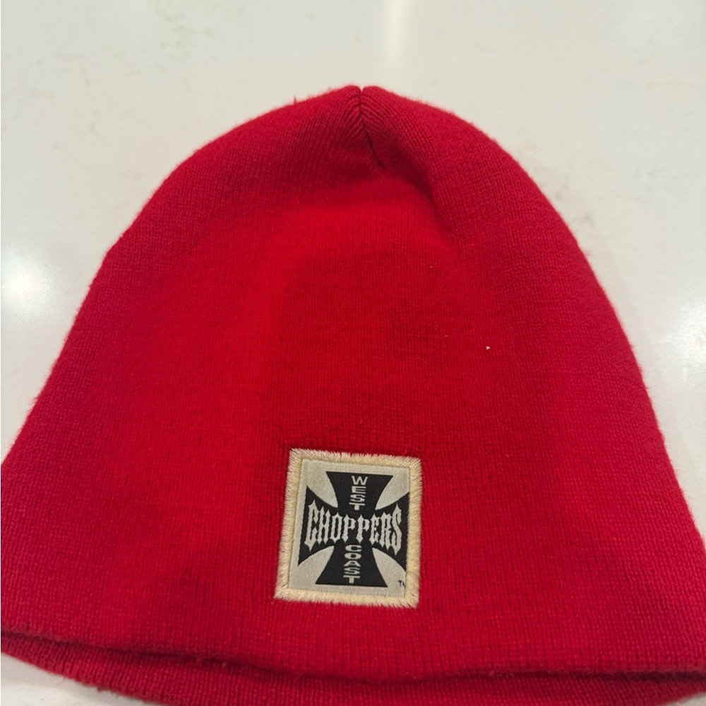 West Coast Choppers Men's Red Beanie